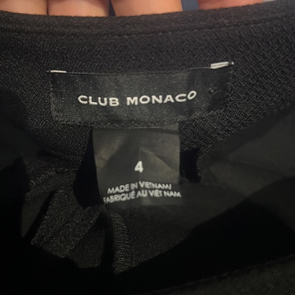 NWOT Club Monaco Slim Kick Flare Pants in Black - Picture 8 of 9